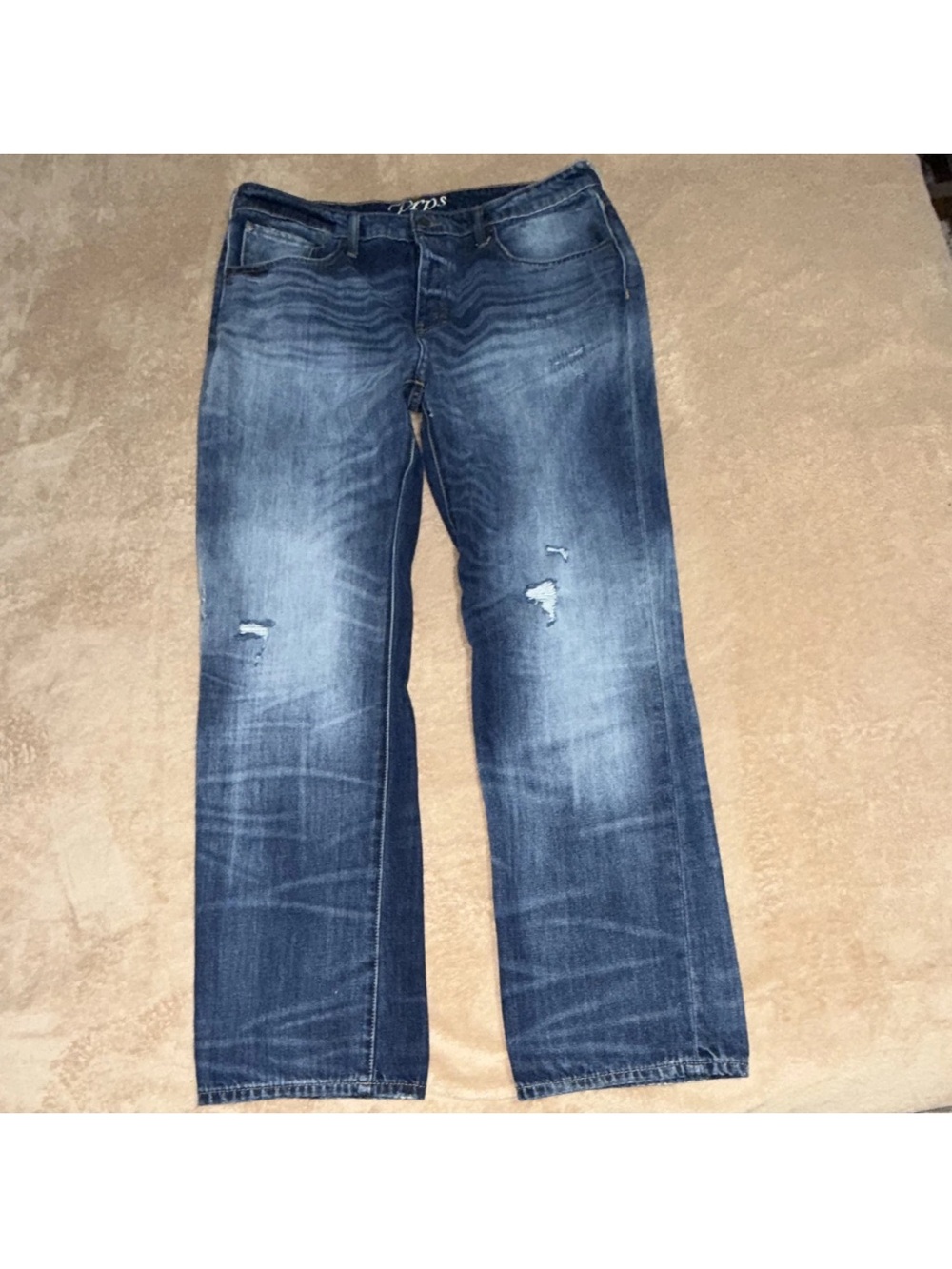 PRPS Archive Collection Barracuda Jeans 38 Relaxed Straight 100% Cotton Faded